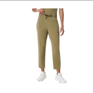 Spanx XL, Out Of Office Pant, Olive Green, Comfort Trouser